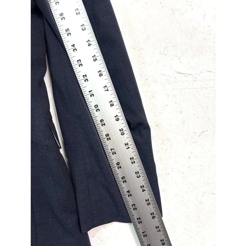 Banana‎ Republic 44L Marzotto Wool Navy Blue Blazer Jacket Sport Suit Coat Slim